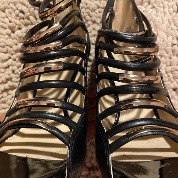 Nine West Black Open Toe Heels - Picture 5 of 11